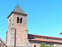 St-Germain-en-Brionnais - Eglise romane - Clocher (1)